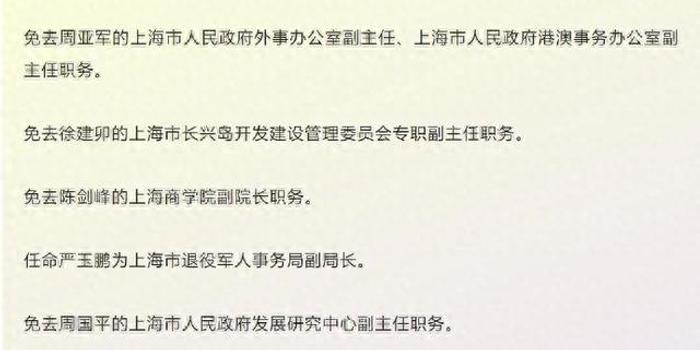 上海市首府住房改革委员会办公室人事任命动态更新